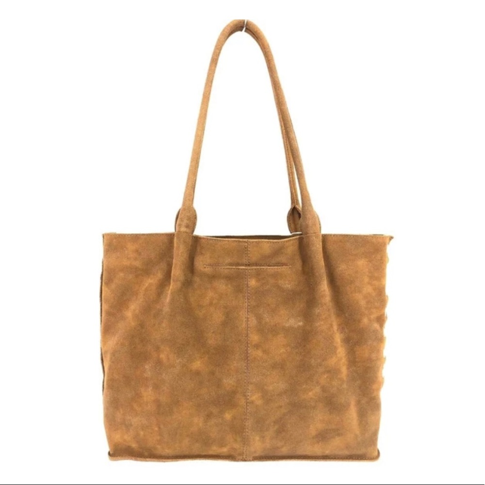 Hammit NWT Oliver. Perfect! Caramel suede w gold tone hardware comes w dustbag.